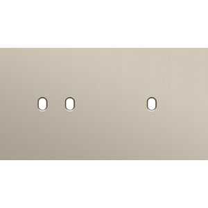 Tweevoudige afdekpl. horizontaal 71mm centerafstand een twee