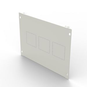 Frontplaat DPX3 125 HP aardlekautomaat 16 modulen vert.