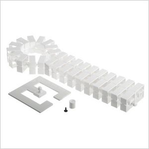 Quadro set 0,75m incl. verzwaarde voet bevestiging onderzij