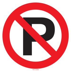 STICKER D=200 VERB. PARKEREN (809-323307)