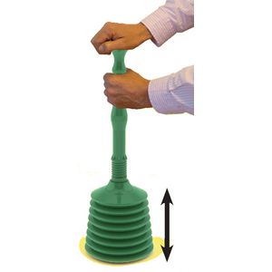 Gootsteenontstopper Plopper groen kunststof