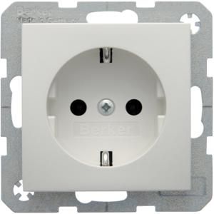 Wandcontactdoos RA steek berker S.1/B.3/B.7 polarwit mat