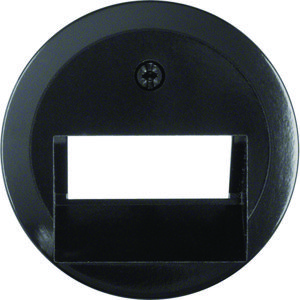 Centraaldeel RJ-datacontactdoos 2-v 45gr. Serie 1930/Glas zw