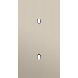 Tweevoudige afdekpl. verticaal 71mm centerafstand twee enkel