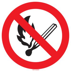 BORD D=200 LUCIFER: OPEN VUUR EN ROKEN VERBODEN (809-322202)