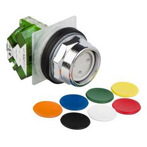 Drukknop Verhoogd Terugvering 30mm 1 NO 7 k Harmony 9001K