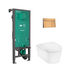 Combipack closet compleet EluPura S iFrame uni. Brushed Bronze