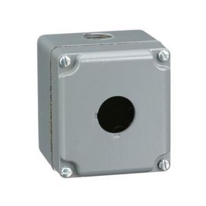 Lege drukknopkast 9001K 1 gat 30mm Aluminium Harmony 9001K