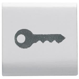 INTERCHANGEABLE BUTTON KEY-22X22mm-KEY-SATIN WHITE-C VVE=4
