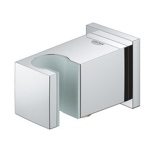 Euphoria cube wandaansluitbocht chroom incl. wandhouder