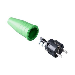 Volrubber contactstop 16A 250V bus/randaarde greep VVE=100