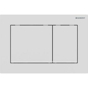 Bedieningsplaat 2-toets Omega20 SQUARE (voorheen Omega30) matwit/wit/matwit