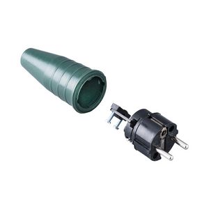 Volrubber contactstop 16A 250V bus/randaarde greep VVE=100