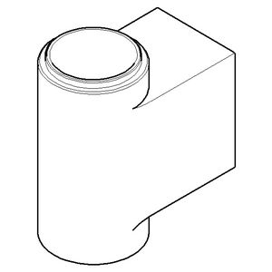 Aansluiting 31,5x62x57mm Champagne (22kt Goud)