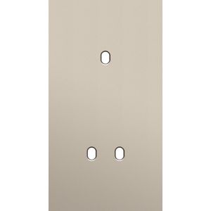 Tweevoudige afdekpl. verticaal 71mm centerafstand een enkelv