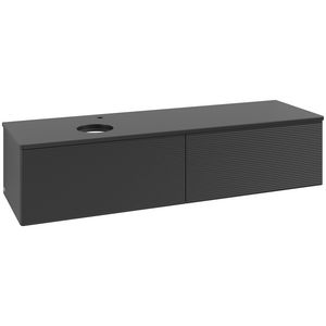 Wastafelonderkast Antao 1600x360x500mm Black Matt Lacquer K37150PD