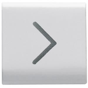 INTERCHANGEABLE BUTTON KEY-22X22mm-HORIZONTAL ARROW-SA VVE=4