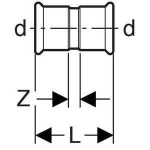 Perssok MAPRESS KOPER GAS 42x42mm
