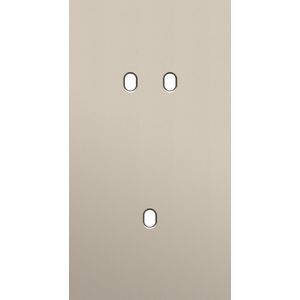 Tweevoudige afdekpl. verticaal 71mm centerafstand een tweevo
