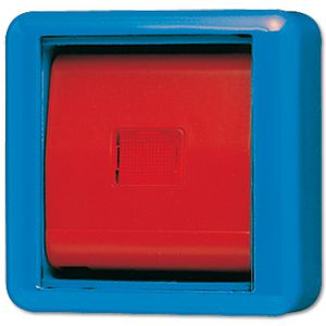 Afdekking WG800 blauw met glas VVE=10