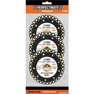 X-Turbo 3-in-1 voordeelset 125mm asgat 22.23mm