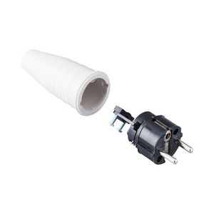 Volrubber contactstop 16A 250V bus/randaarde greep VVE=100