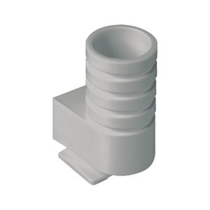 Invoerstukje grijs voor buis 16 mm.