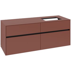 Wastafelonderkast Collaro 1400x548x500mm Wine Red C11800AH