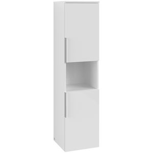 Hoge kast ARCHITECTURA 350x1400x346mm White B89701VS greep Volcano Black