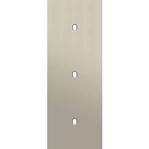 Drievoudige afdekpl. verticaal 71mm centerafstand drie enkel