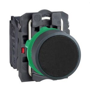 Drukknop Verzonken Terugvering Ø22mm Zwart Harmony XB5