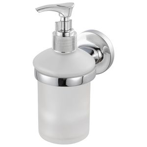 Zeepdispenser glas chroom ASPEN