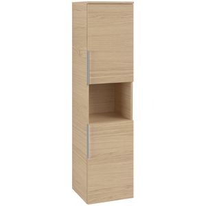 Hoge kast ARCHITECTURA 350x1400x346mm Nordic Oak B89701VJ greep Volcano Black