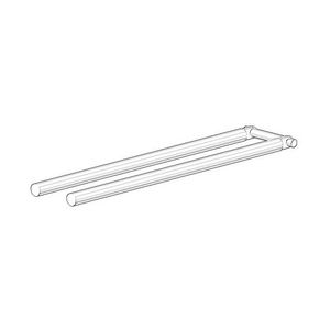 Houder Stang handdoekhouder tweedelig 520x115x75mm chr