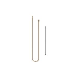 Metalen doucheslang 2delig 1/2"x3/8"x2250mm Light Gold gebor