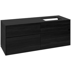Wastafelonderkast Collaro 1400x548x500mm Black Oak C11800AB