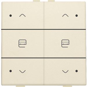 Dubbele motorsturingsbediening led Home Control cream