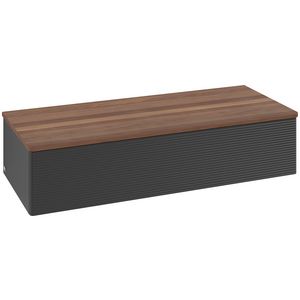 Sideboard Antao 1200x268x500mm Black Matt Lacquer L41102PD