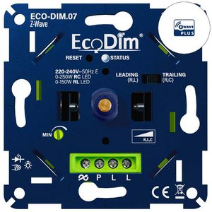 ECO-DIM.07 LED Dimmer Z-Wave push/turn 0-250W