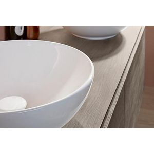 Afvoerplug niet afsluitbaar 1.1/4" deksel wit Alpin