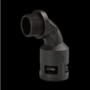 haakse slangwartel kunststof Ø13mm M16 IP68/ IP69K grijs VVE=50