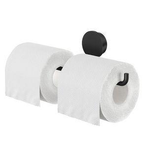 Closetrolhouder dubbel zonder klep Black OPAL