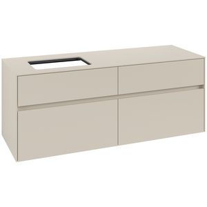 Wastafelonderkast Collaro 1400x548x500mm Cashmere Grey C117B0VN