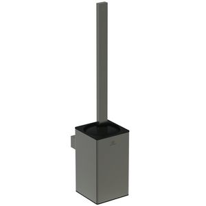 closetborstelgarnituur rechthoekig wandmontage magnetic grey (grijs)