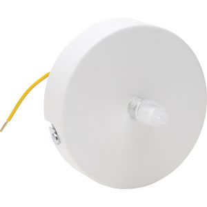 Metalen plafondkap rond wit VVE=5