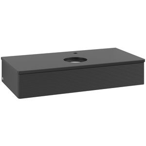 Wastafelonderkast Antao 1000x190x500mm Black Matt Lacquer L09150PD