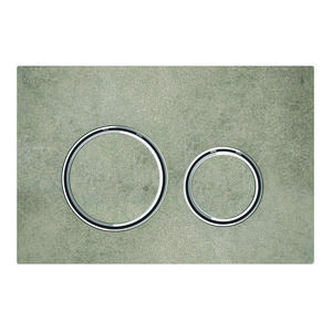 Bedieningsplaat 2-toets Sigma50 ROUND (voorheen Sigma21) 2-toets afdekplaat+toetsen: betonlook ringen+bevestigingsplaat: chroom