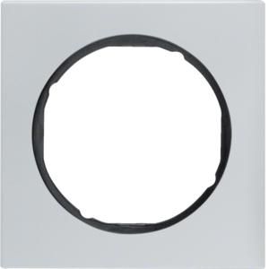 Afdekraam 1-v berker R.3 aluminium/zwart