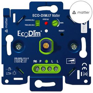 ECO-DIM.17 LED Dimmer Matter push/turn 0-250W