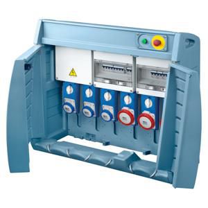 Q-BOX 6-MET STEKKER-BEDRAAD-SBF-2x2P+A 16A + 2x3P+A